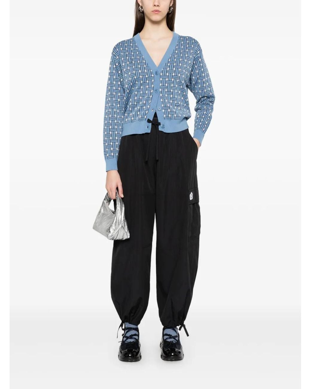 KENZO Blue Weave Cardigan