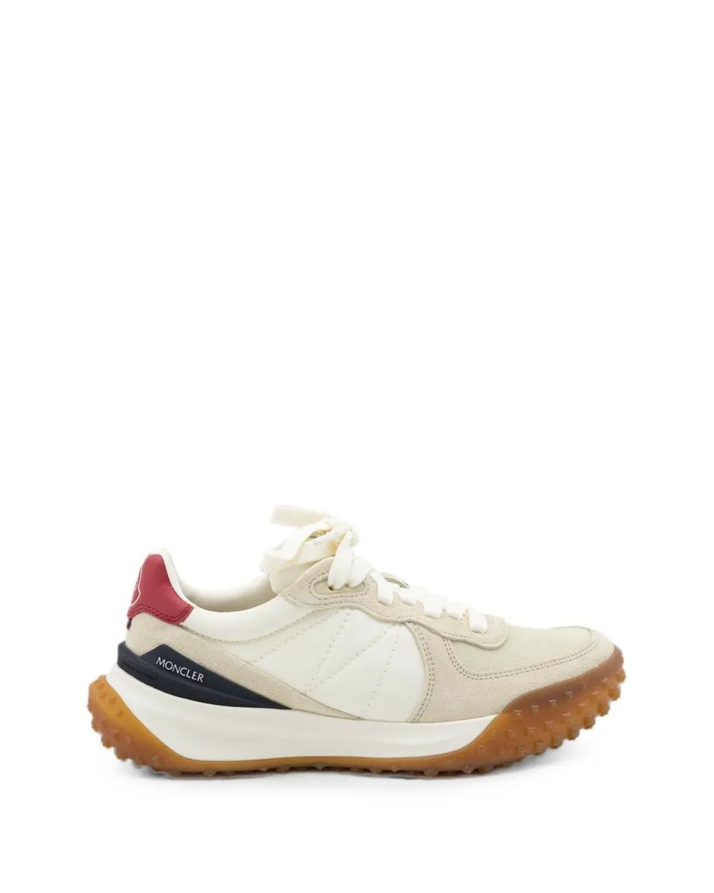 Moncler White Flache Schuhe