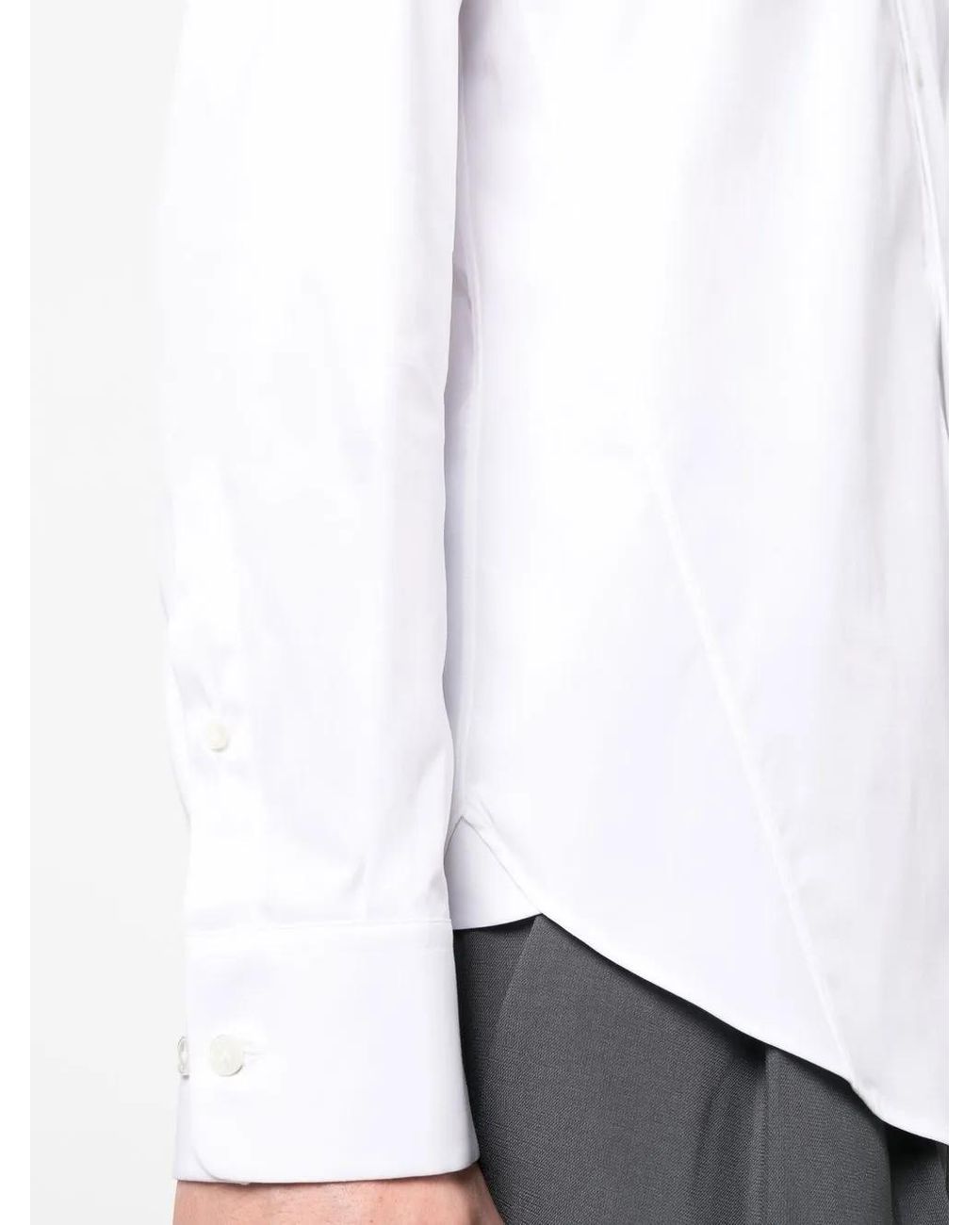 Camisa Con Corte Slim Lanvin de hombre de color White