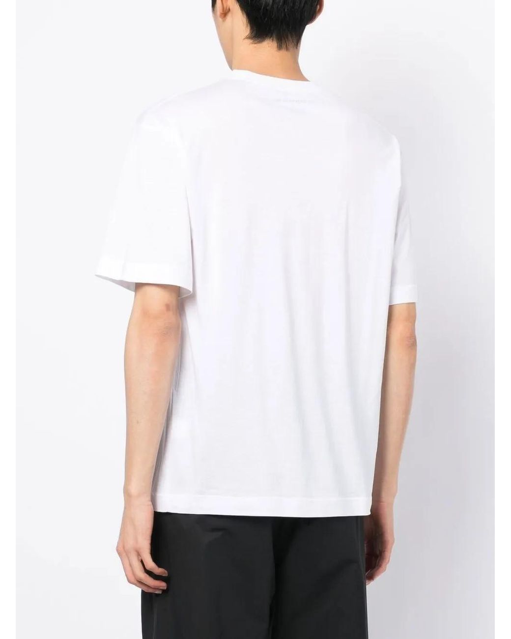 The Power for the People White Logo-Print T-Shirt for men