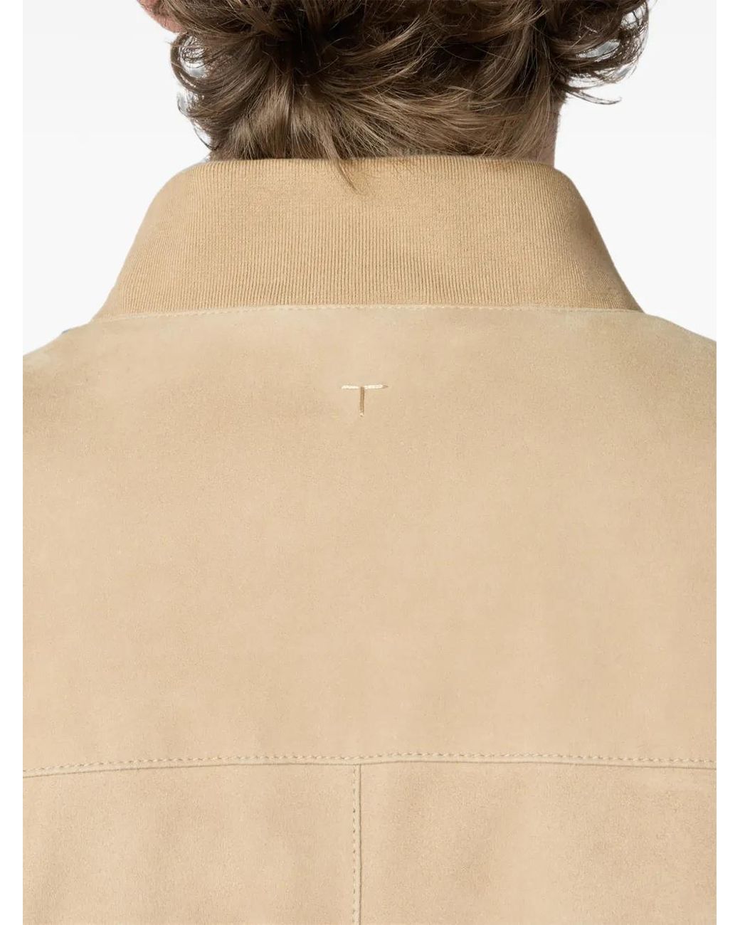 Tod's Brera Pashmy Bomberjack in het Natural voor heren