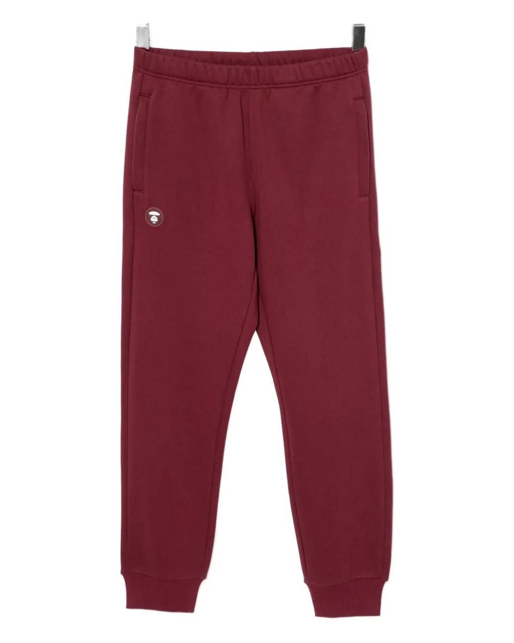 Aape By A Bathing Ape Red Moonface Track Trousers for men