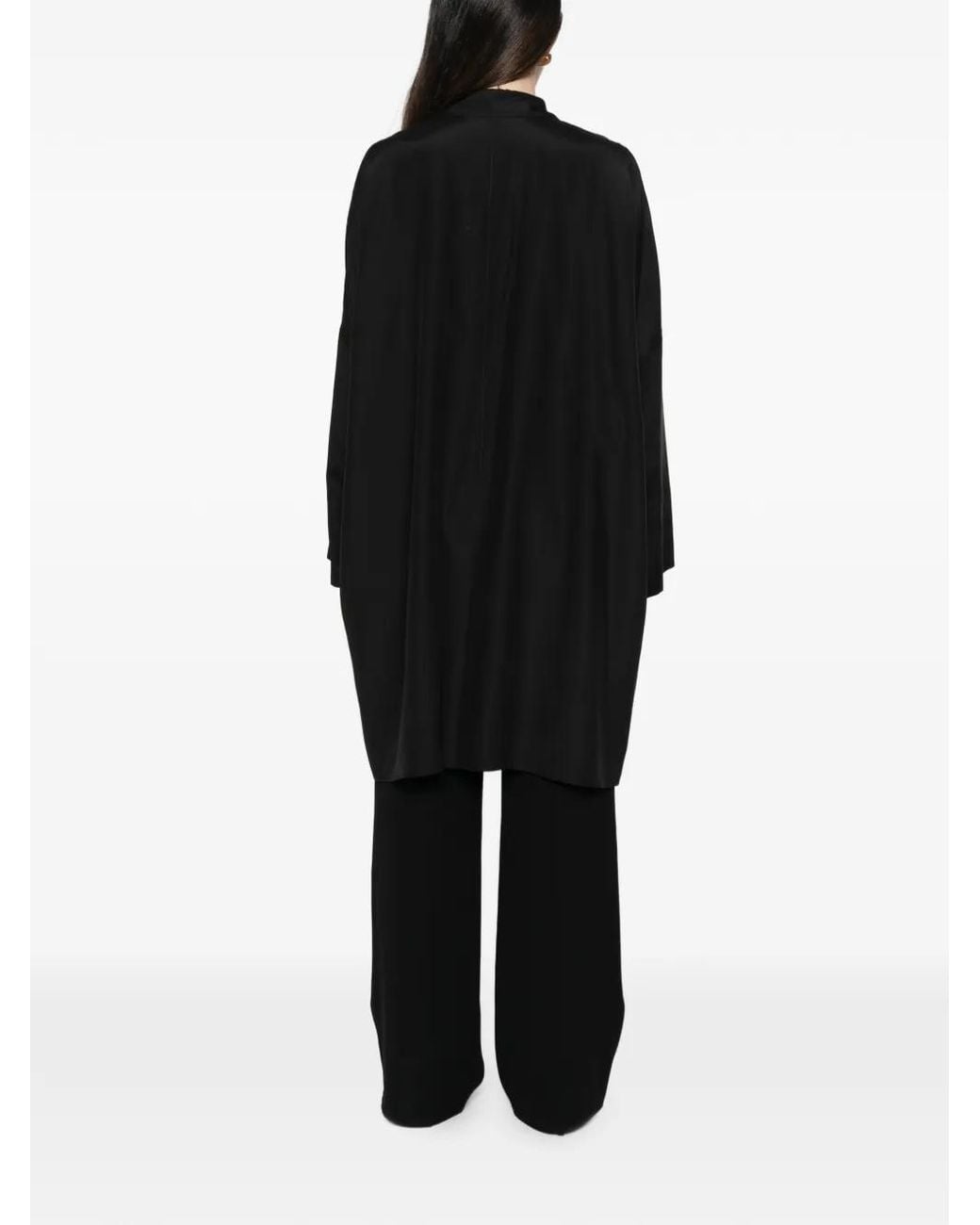 The Row Black Birgit Button-Up Shirt