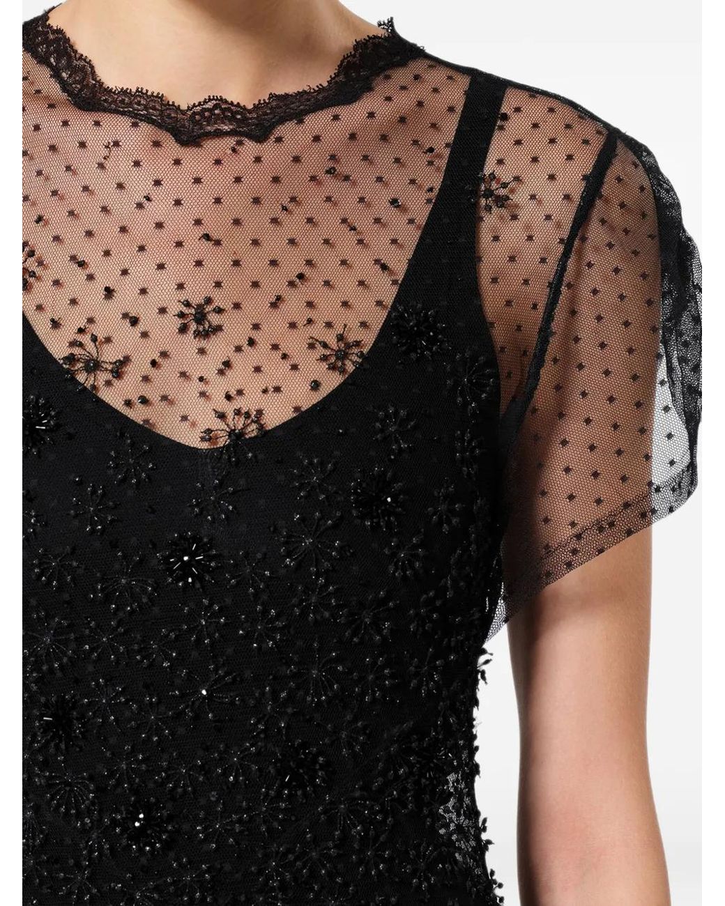 Isabel Marant Black Otalia Lace Dress