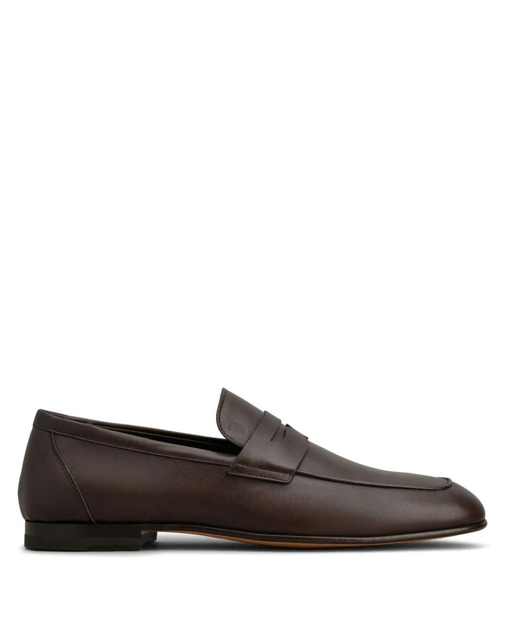 Tod's Brown Leather Loafers for men
