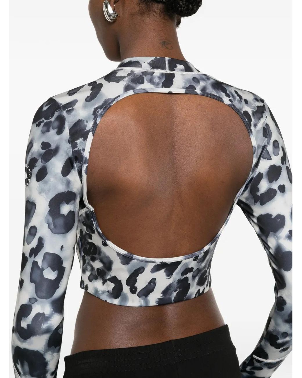 Adidas By Stella McCartney White Open-Back T-Shirt