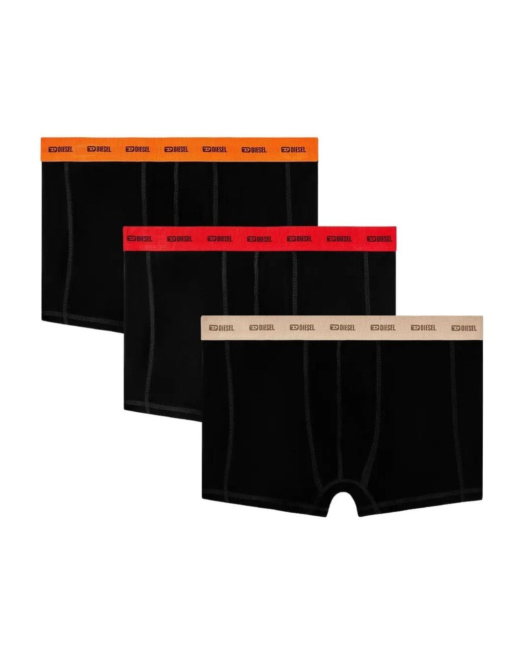 DIESEL Black Damien-Utlt Boxers (Pack Of Three) for men