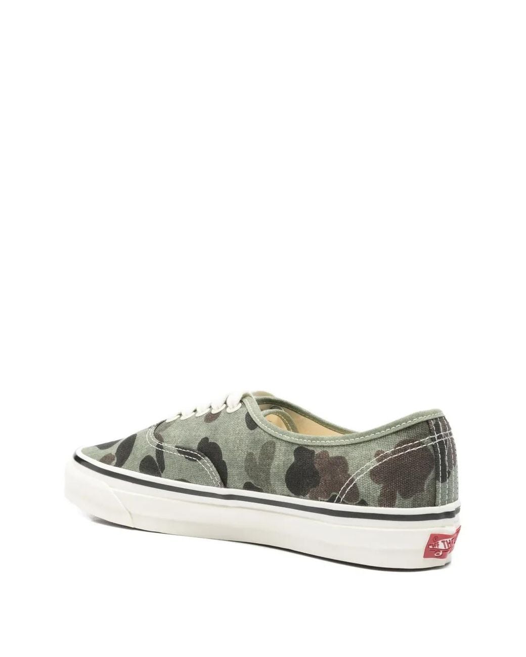 Vans White Premium Authentic Camo Sneakers for men