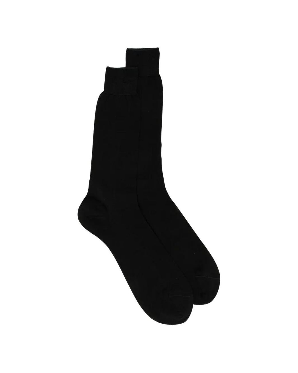 Zegna Black Logo-Print Socks