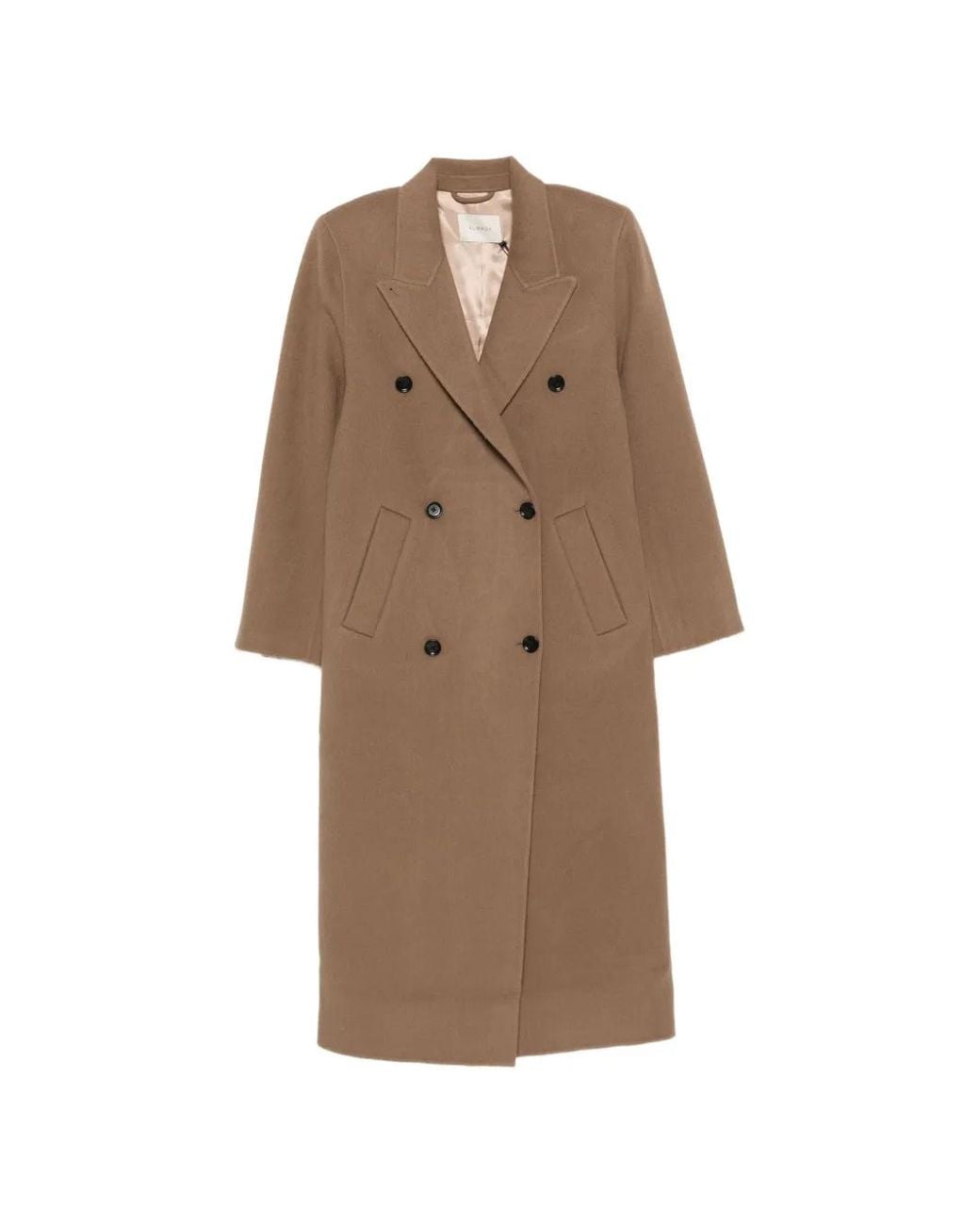 Almada Label Brown Deja Double-Breasted Coat