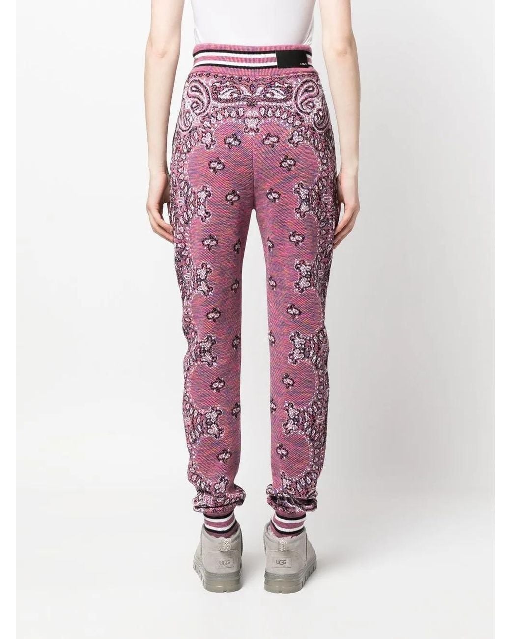 Amiri Red Space Dye Bandana JOGGER Pants