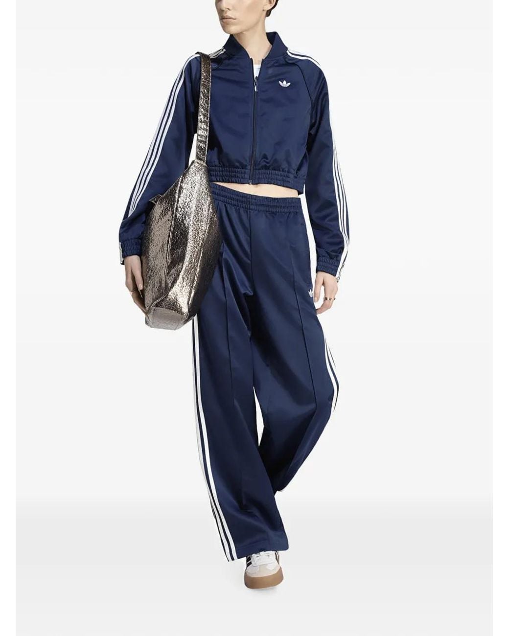 Adidas Blue Sst Cropped Jacket