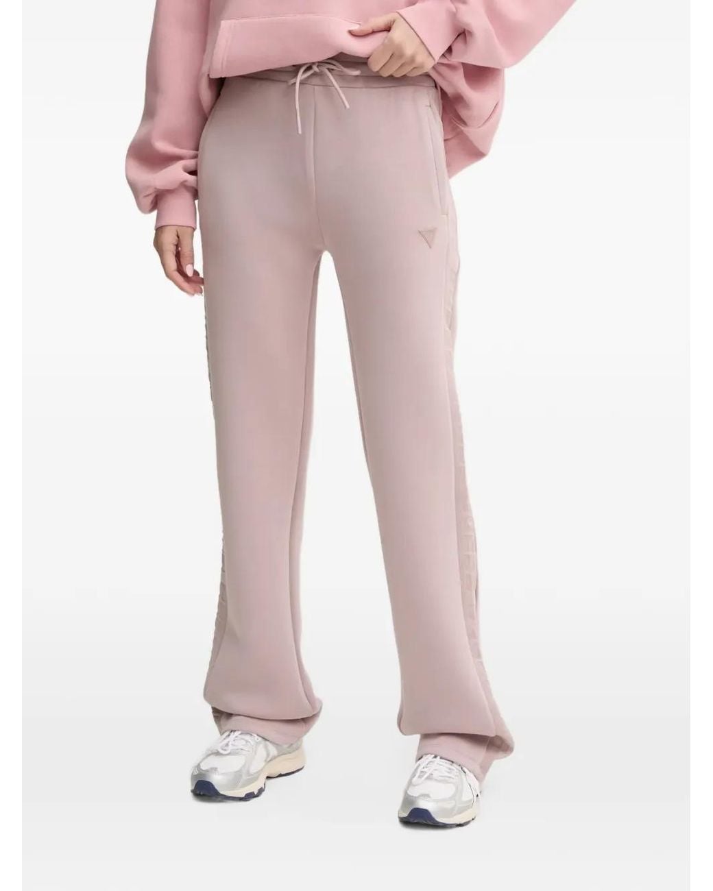 Guess Pink Side Logo Scuba Pants