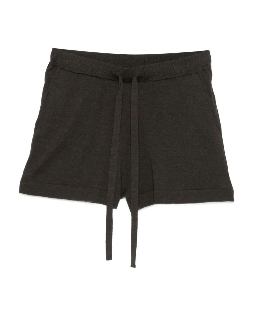 P.A.R.O.S.H. Black Drawstring-Waist Shorts