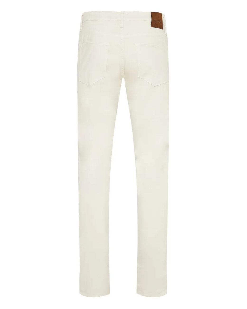 Tom Ford White Logo-Patch Jeans for men