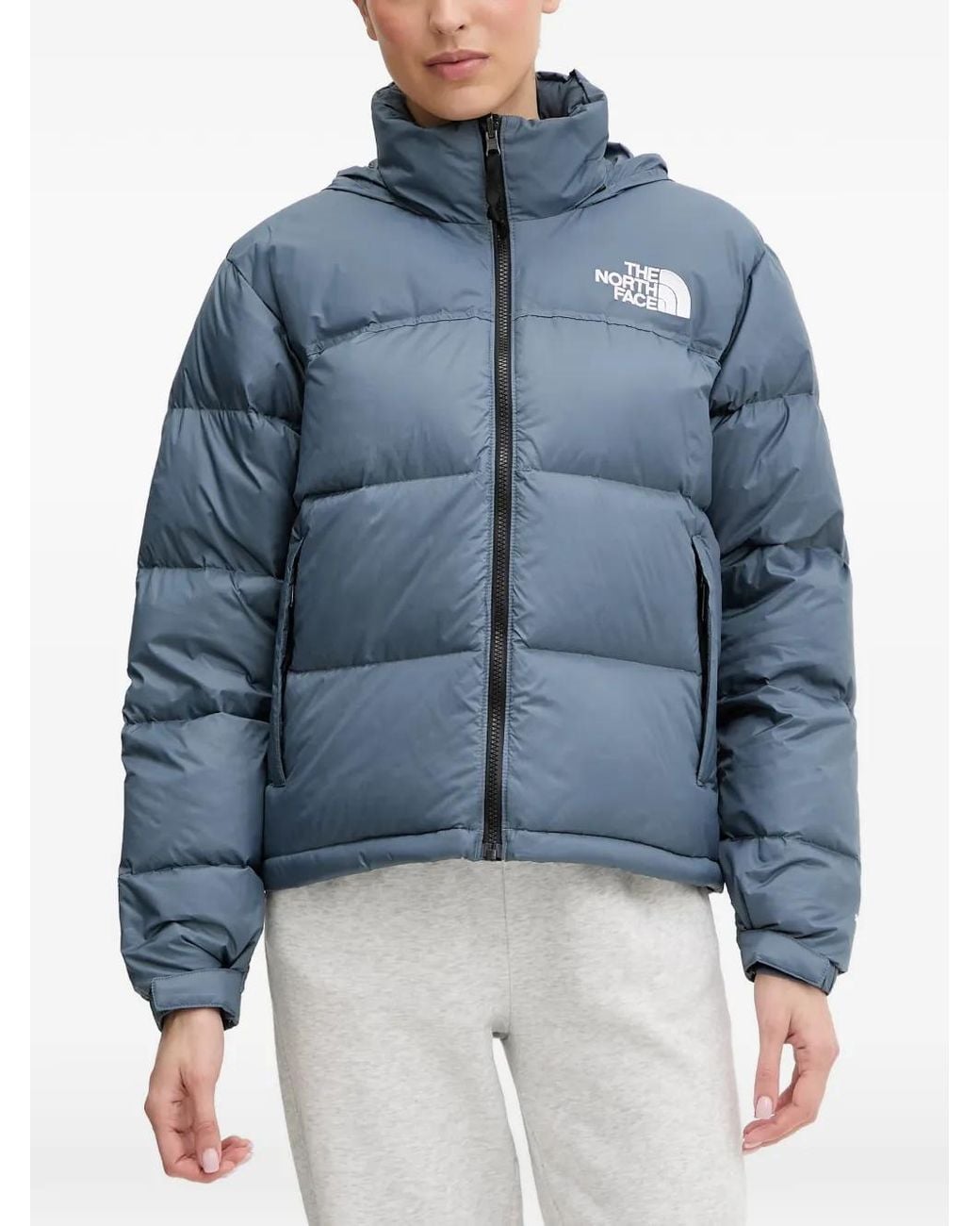 The North Face Blue 1996 Retro Nuptse Down Quilted Jacket
