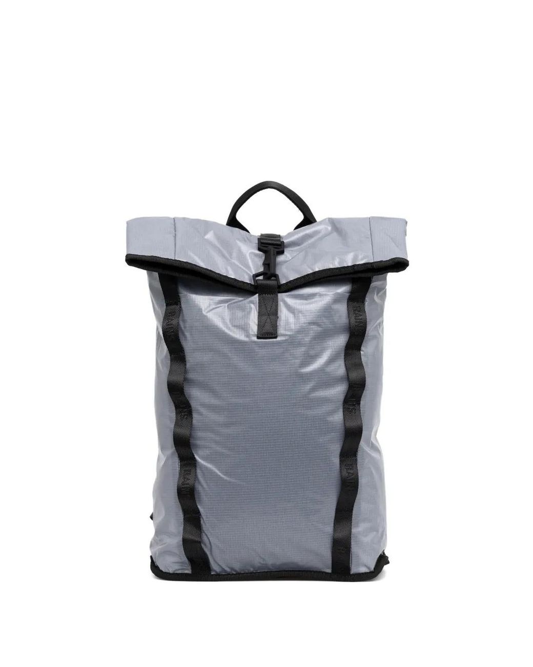 Rains Gray Sibu Rolltop Buckled Backpack