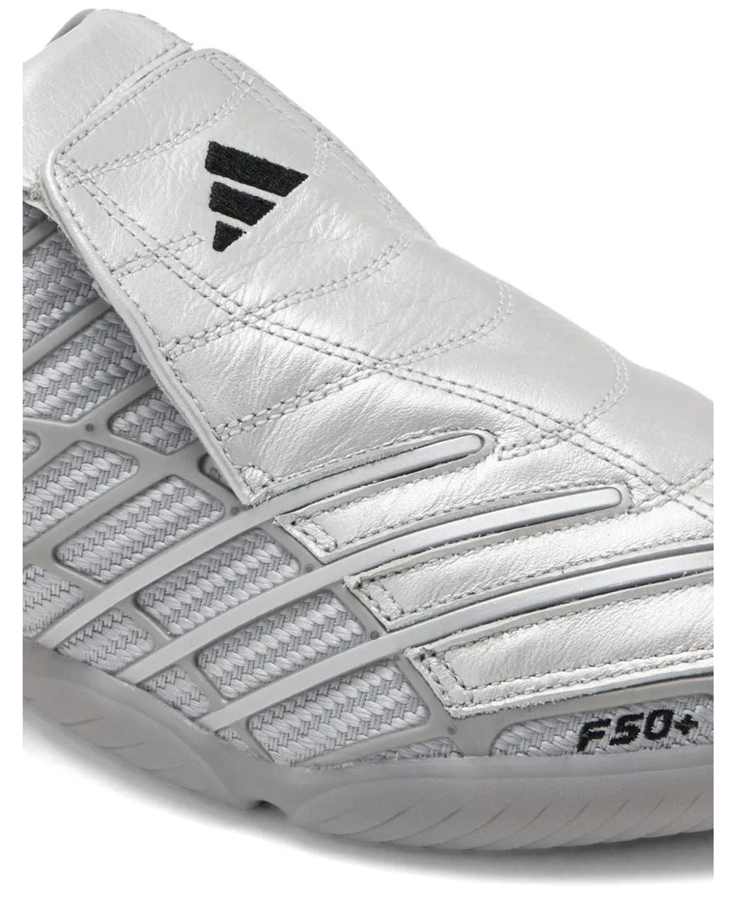 Adidas White F50 Appliqué Sneakers
