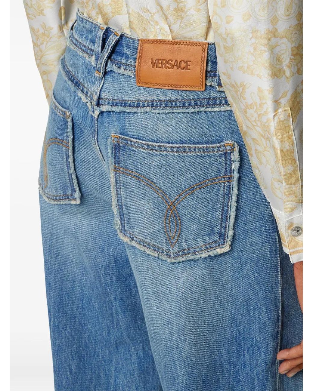 Vaqueros Boyfriend Versace de color Blue