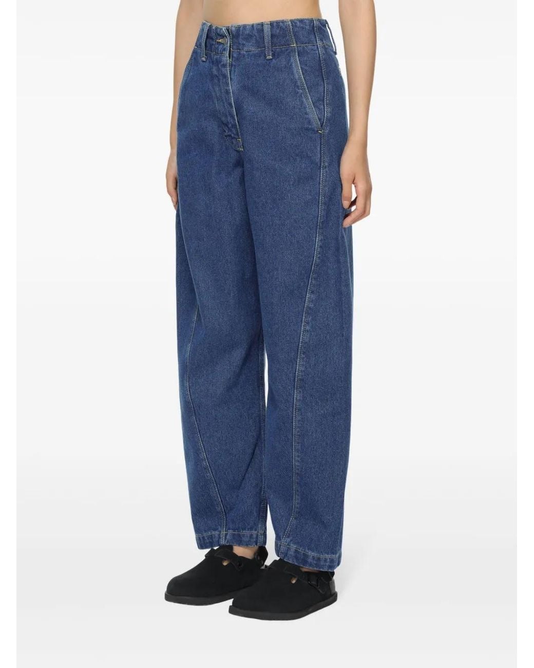 Studio Nicholson Blue Wide-Leg Jeans