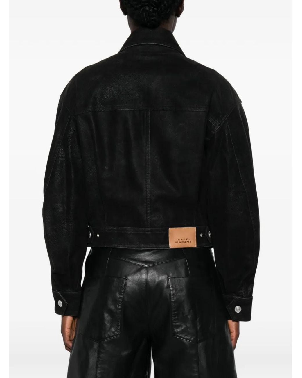 Isabel Marant Black Belma Zip-Detail Panelled Jacket