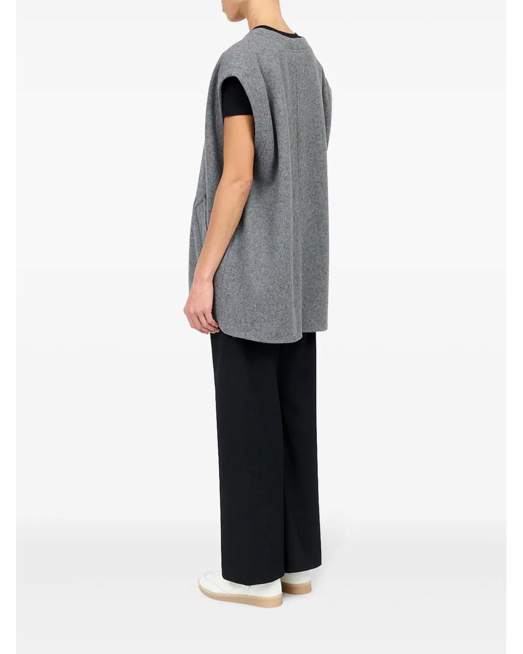 MM6 by Maison Margiela Gray Mélange-Effect Felted Vest