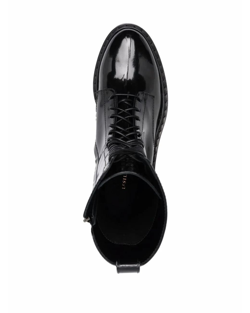 Le Silla Black Sama Lace-Up Boots