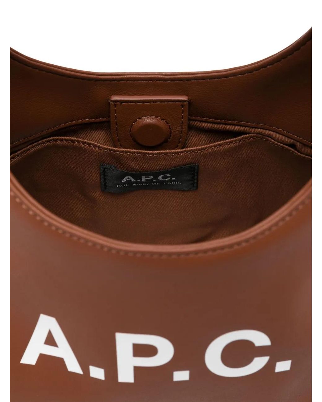 A.P.C. Brown Small Ninon Shoulder Bag