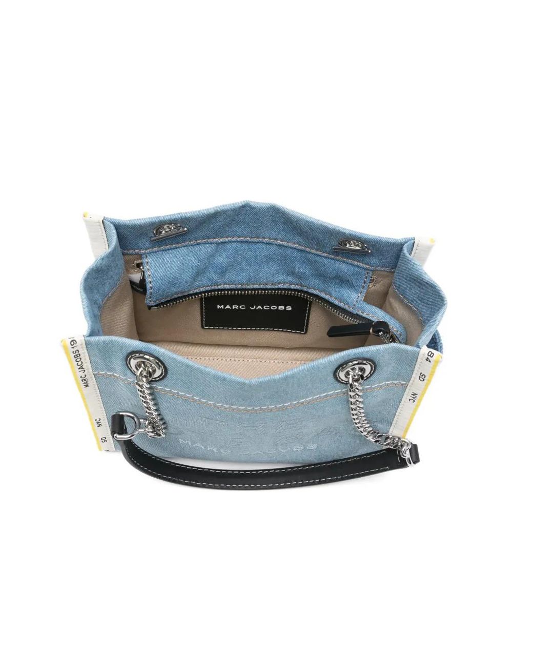 Marc Jacobs Blue Chain Strap Tote Bag