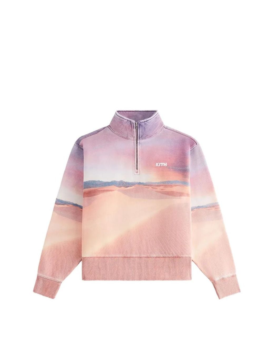Kith Pink Desert Sunset Quarter-Zip Sweatshirt