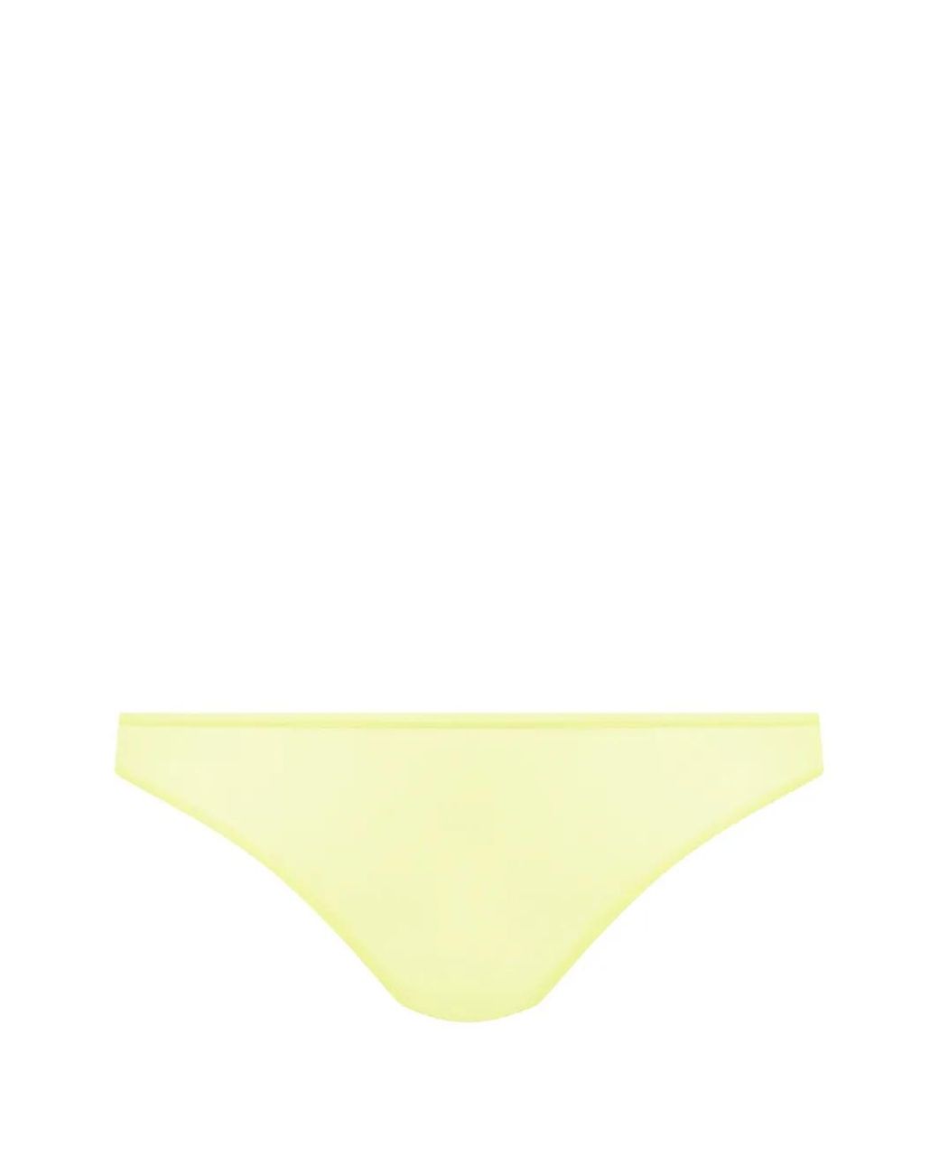 Maison Close Yellow Double Sens Logo-Print Briefs