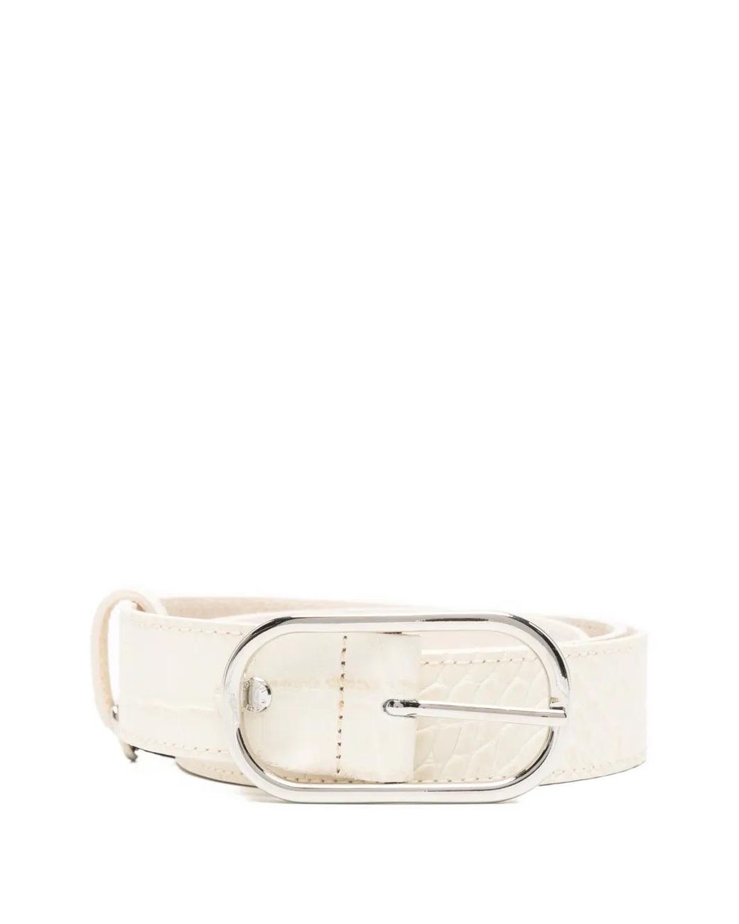 Herskind Natural Oval-Buckle Leather Belt