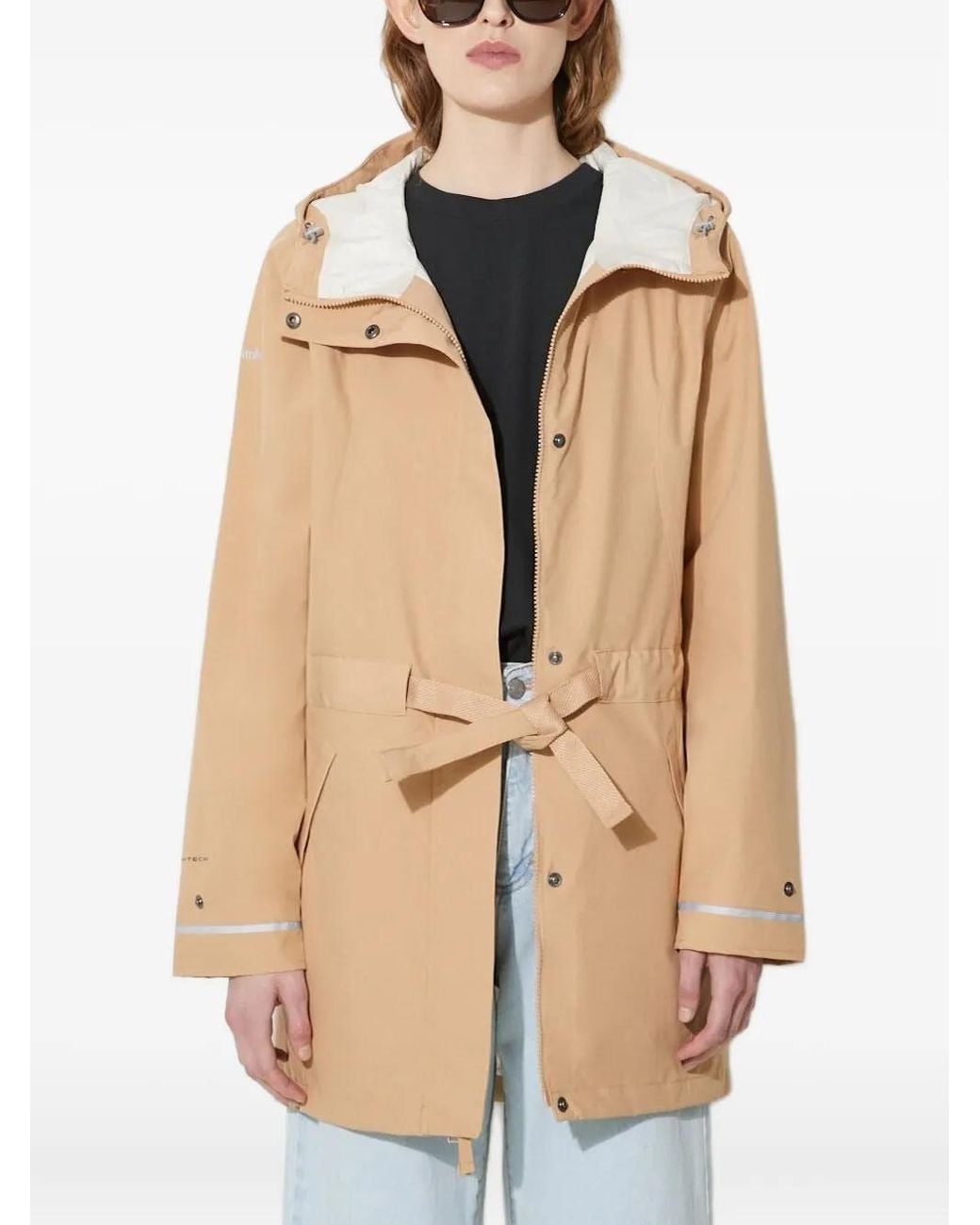 Columbia Natural Hooded Belted Jacket