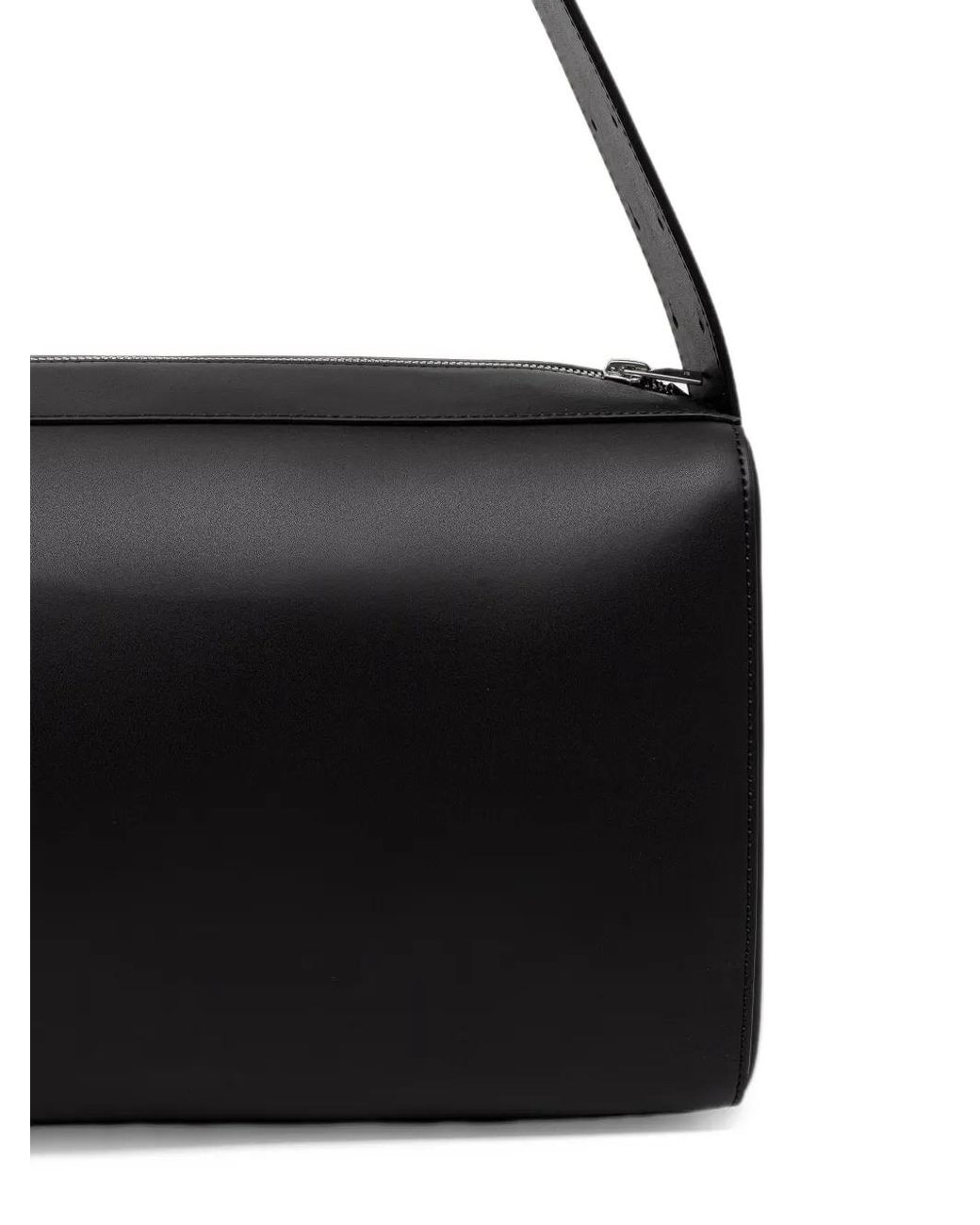 HELIOT EMIL Black Lighter-Detail Leather Tote Bag