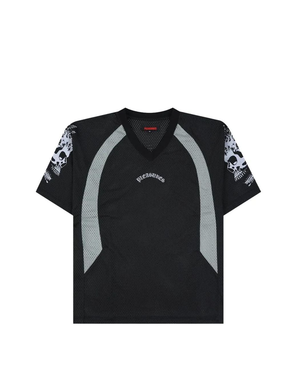 Pleasures Black Screws Football Jersey for men