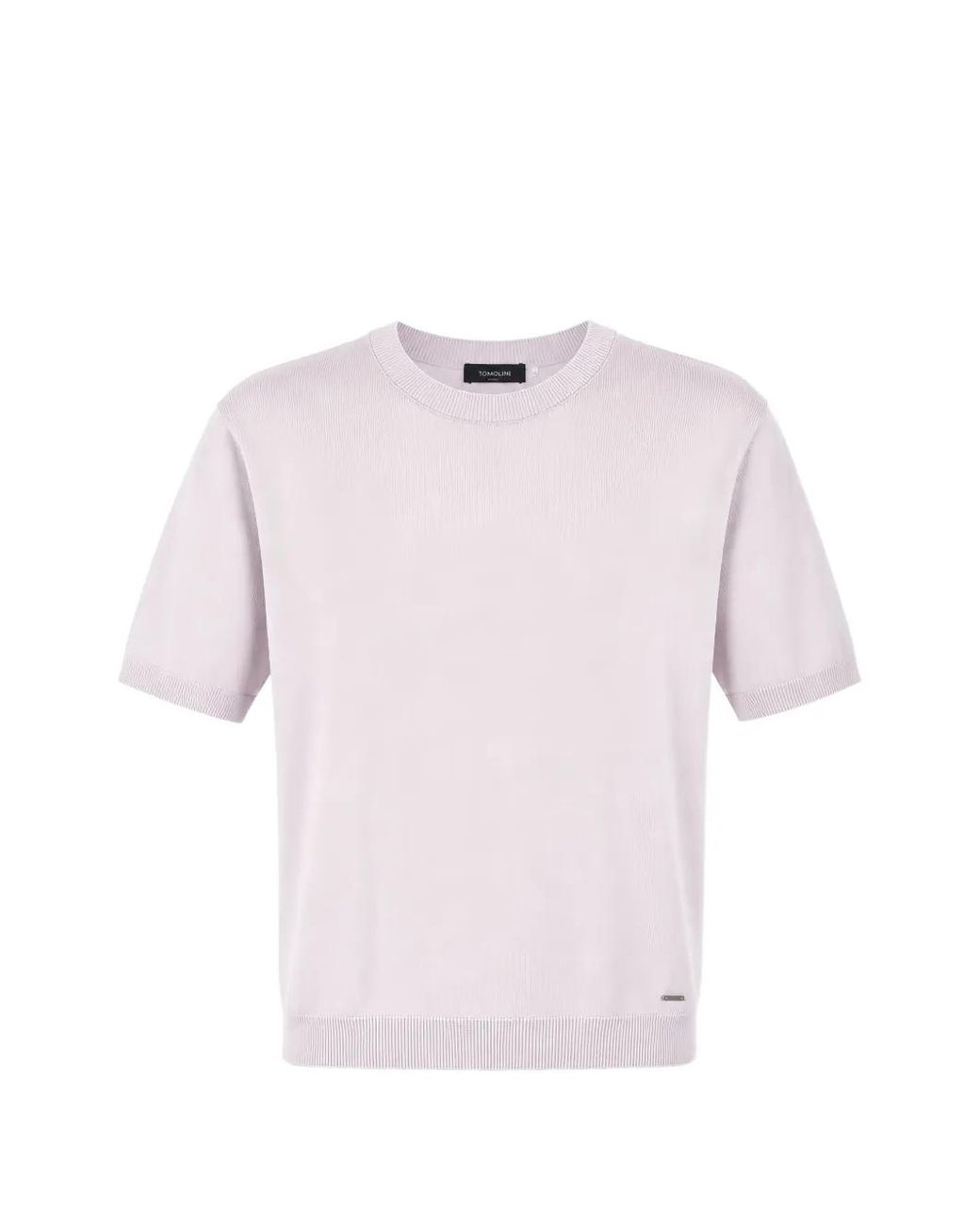 Tombolini Pink Fine-Knit Crew-Neck T-Shirt for men