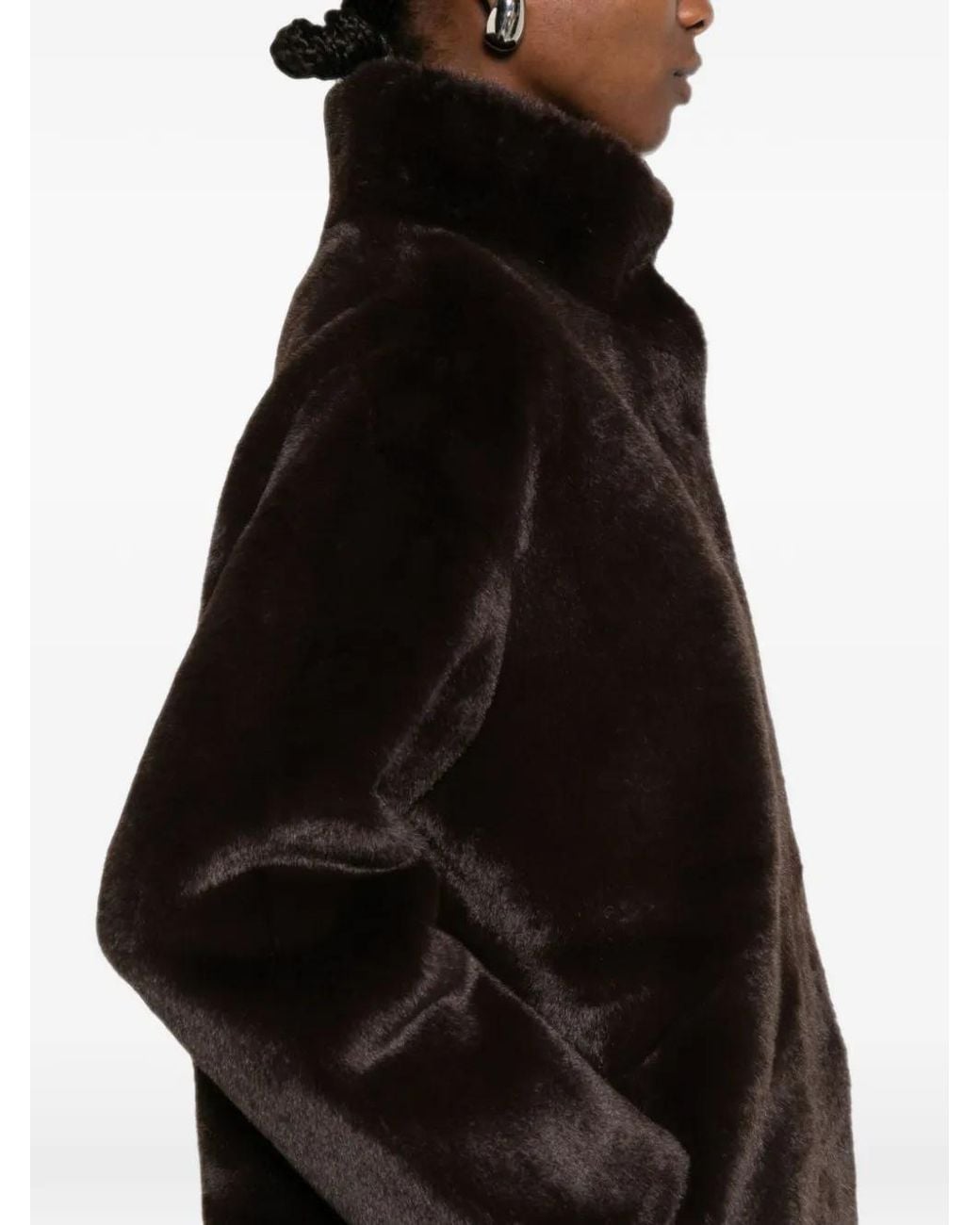 Apparis Black Blair Faux-Fur Coat