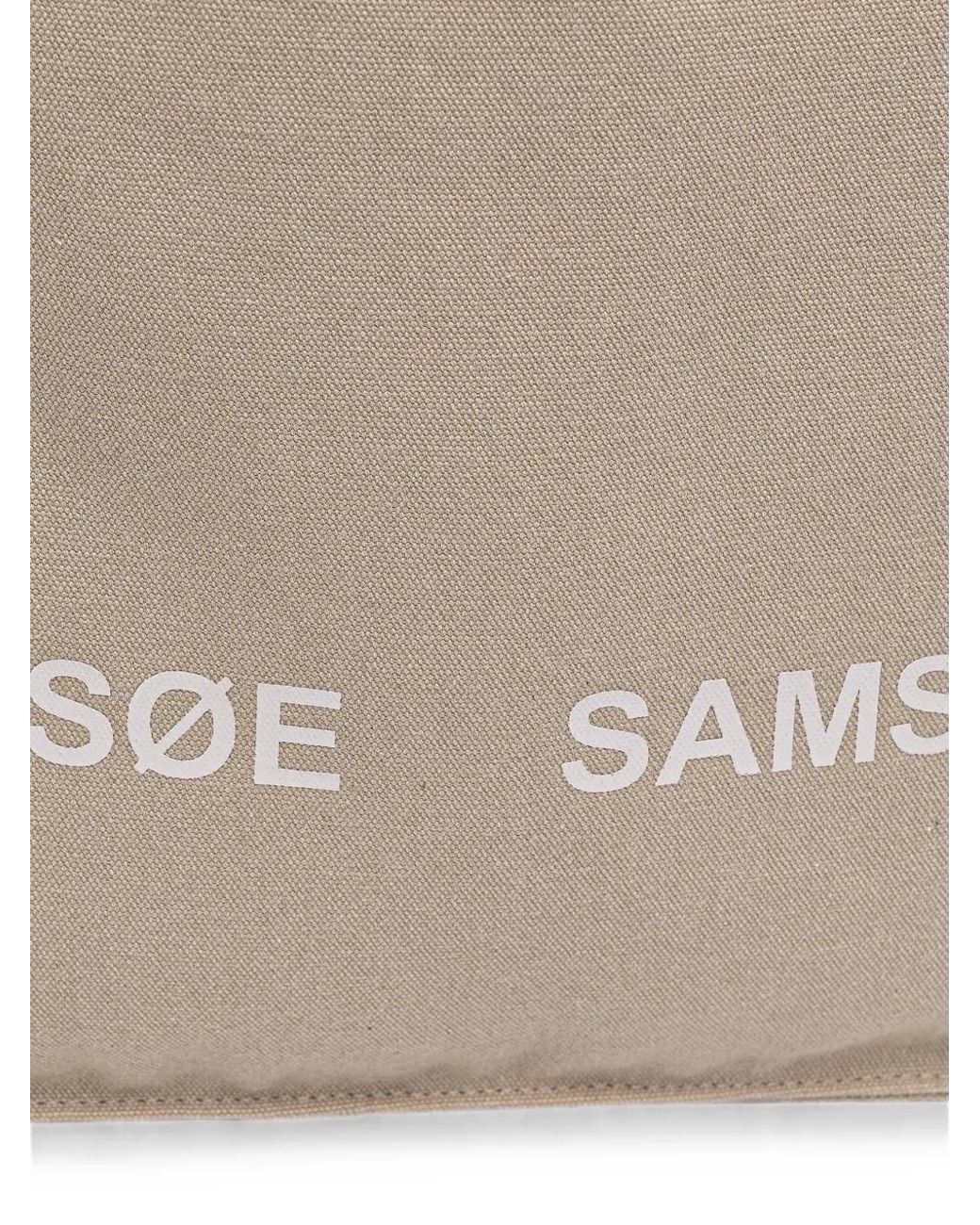 Bolso Shopper Salucca Samsøe & Samsøe de color Natural