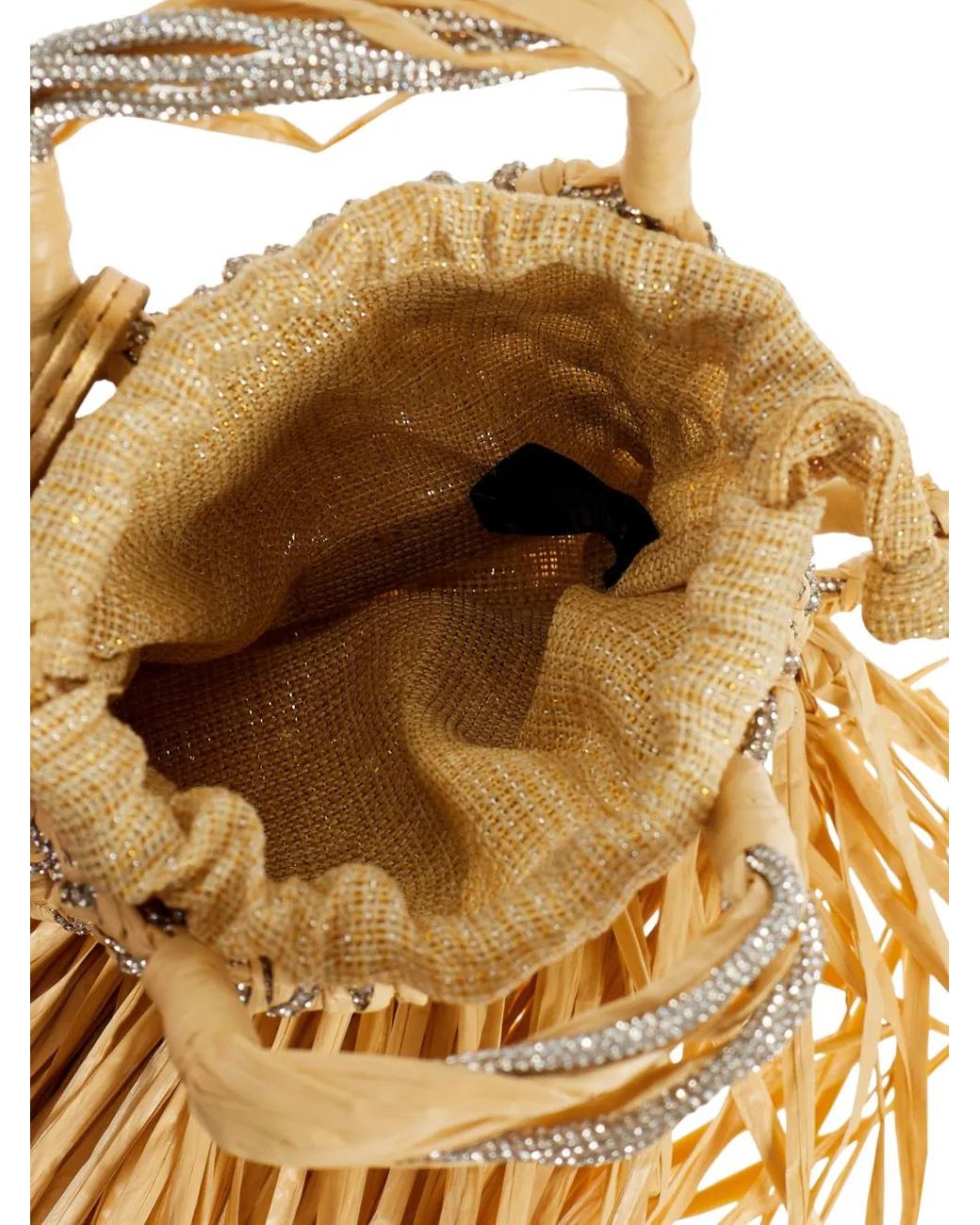 Kurt Geiger Metallic Mini Macrame Crystal Bag