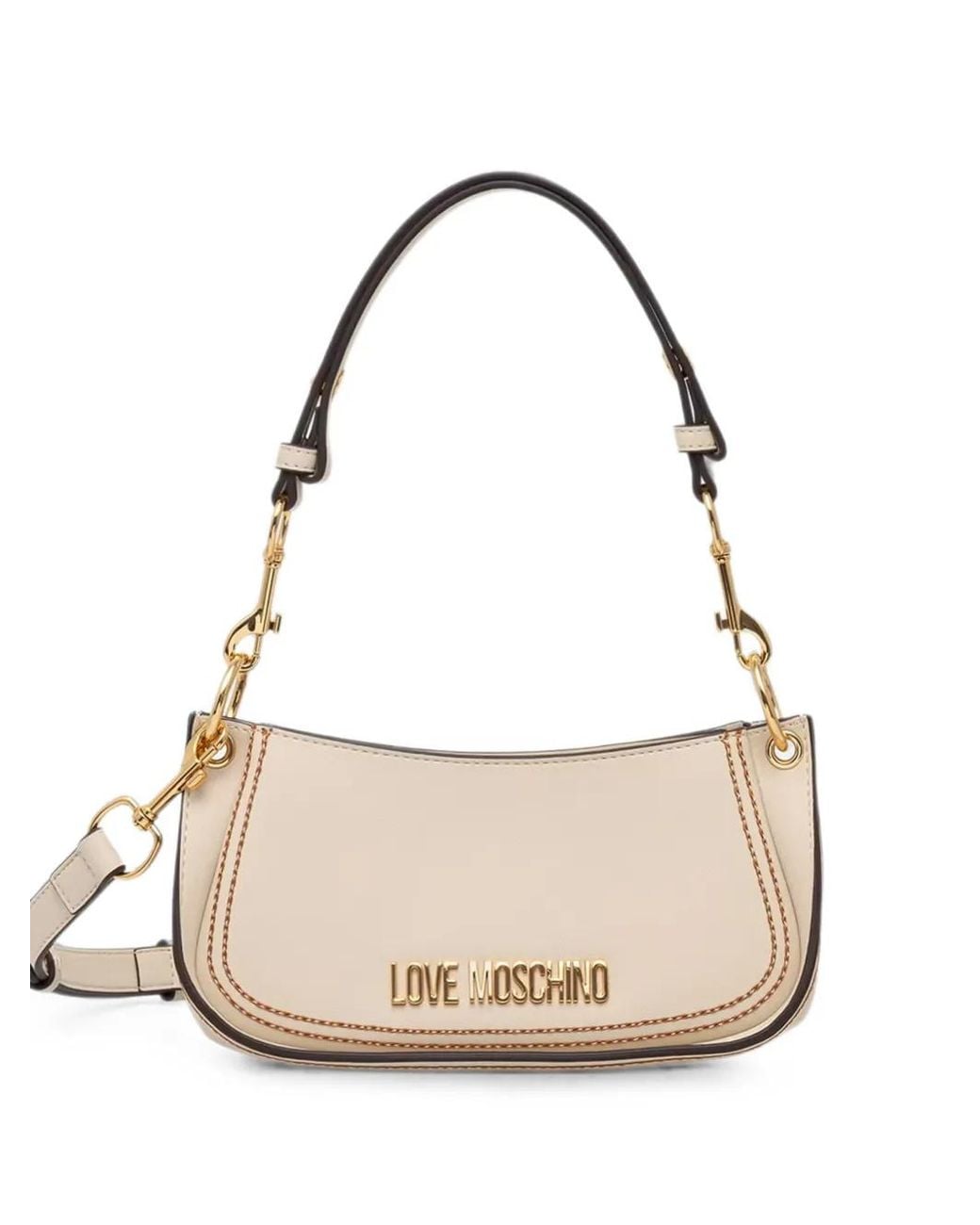 Love Moschino Natural Sac À Main À Logo