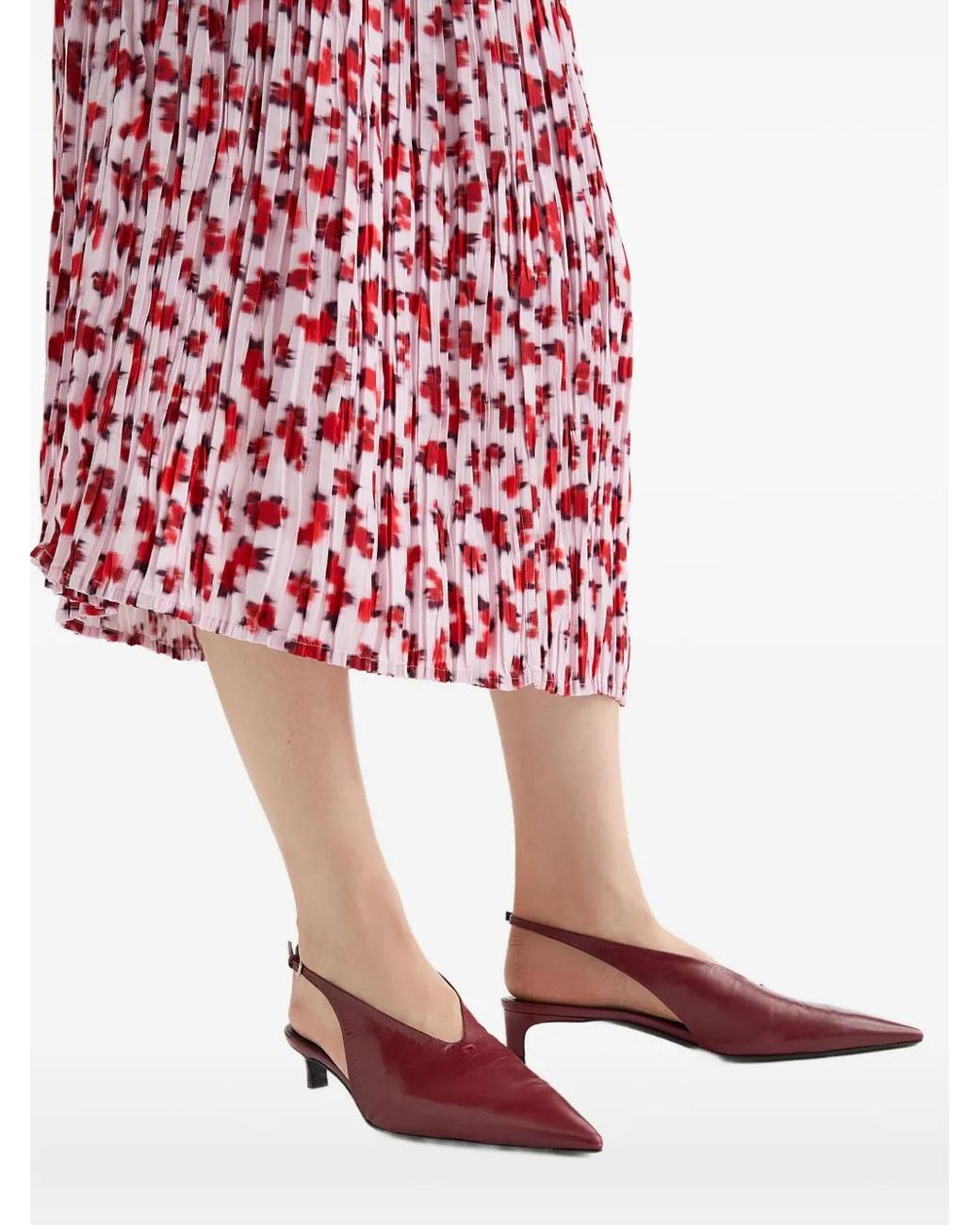 Pumps di Jil Sander in Red