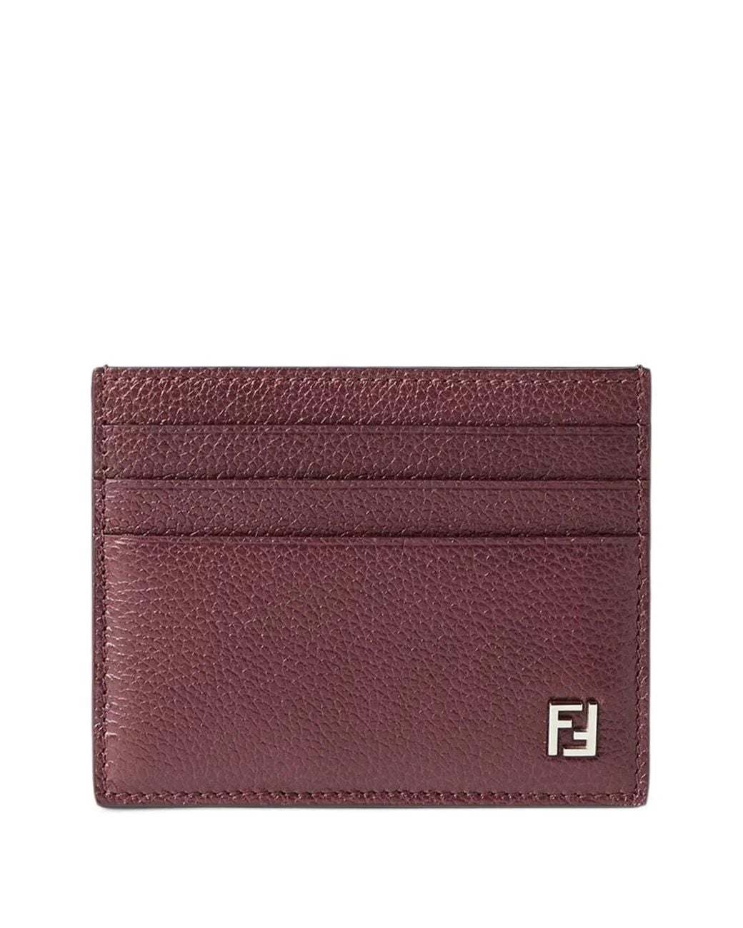 Fendi Purple Ff Card Holder for men