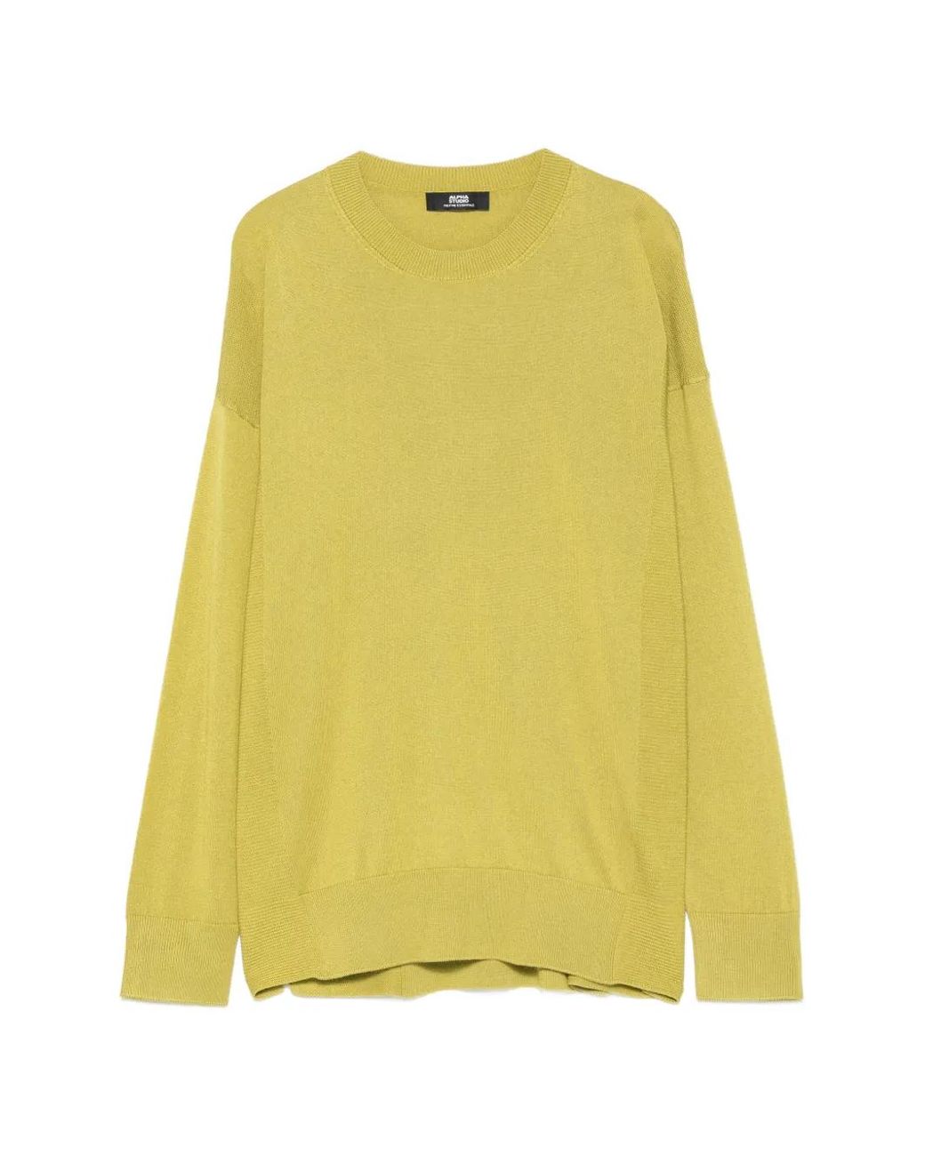 Alpha Studio Yellow Pull À Fente Latérale