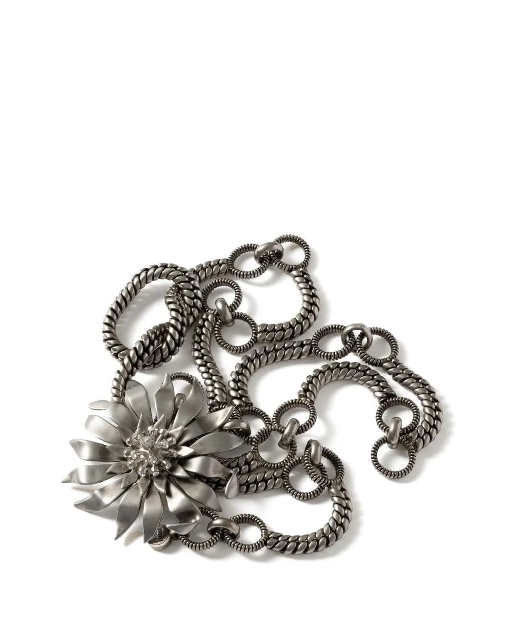 Miu Miu Crystal-Embellished Belt in Metallic | Lyst display picture 1