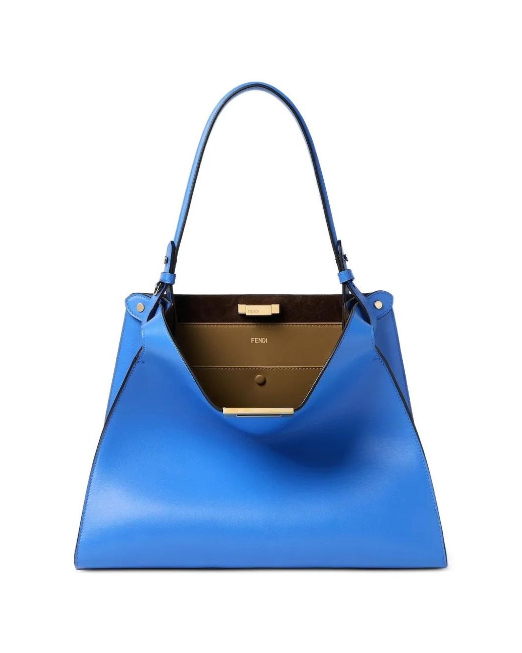Fendi Blue Way Medium Leather Tote