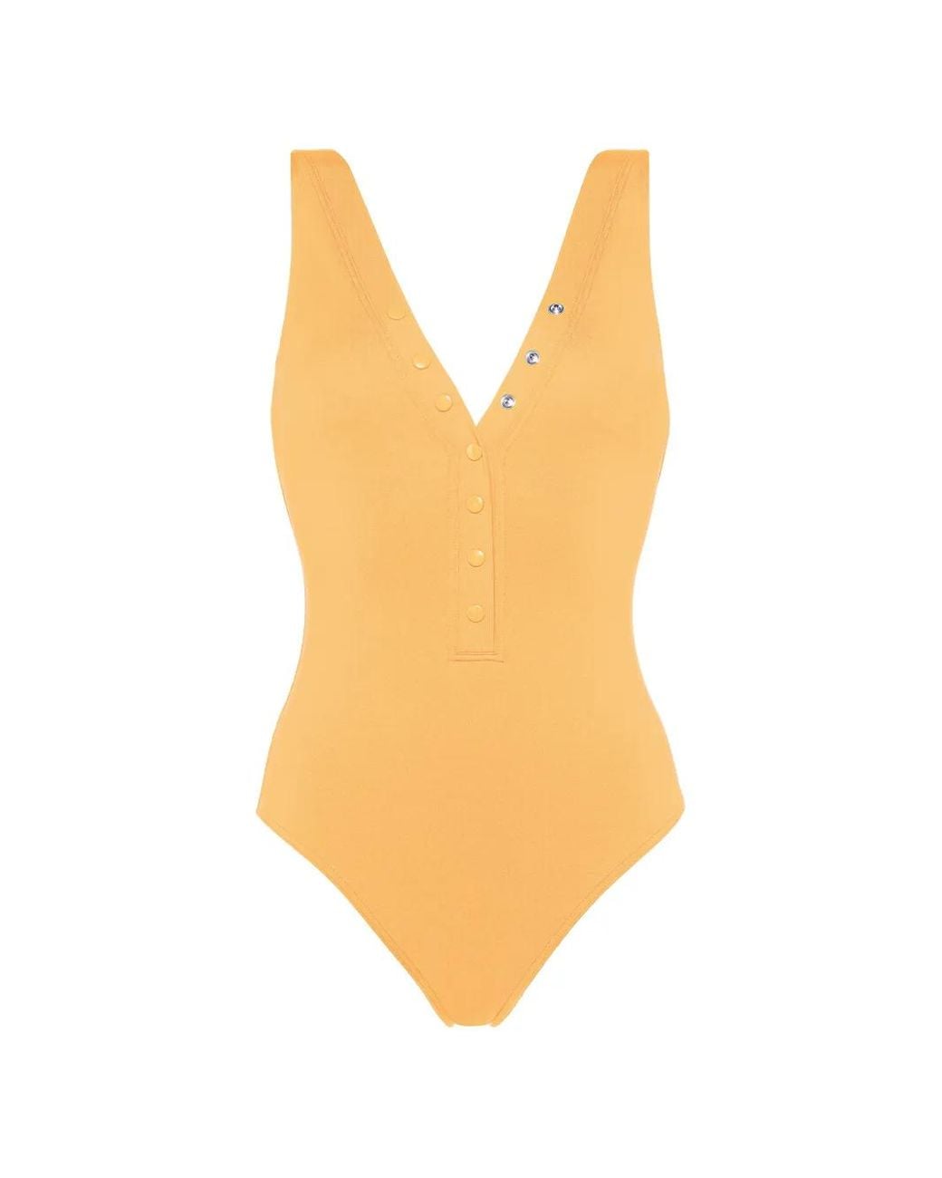 Eres Orange Icône V-Neck One-Piece Swimsuit