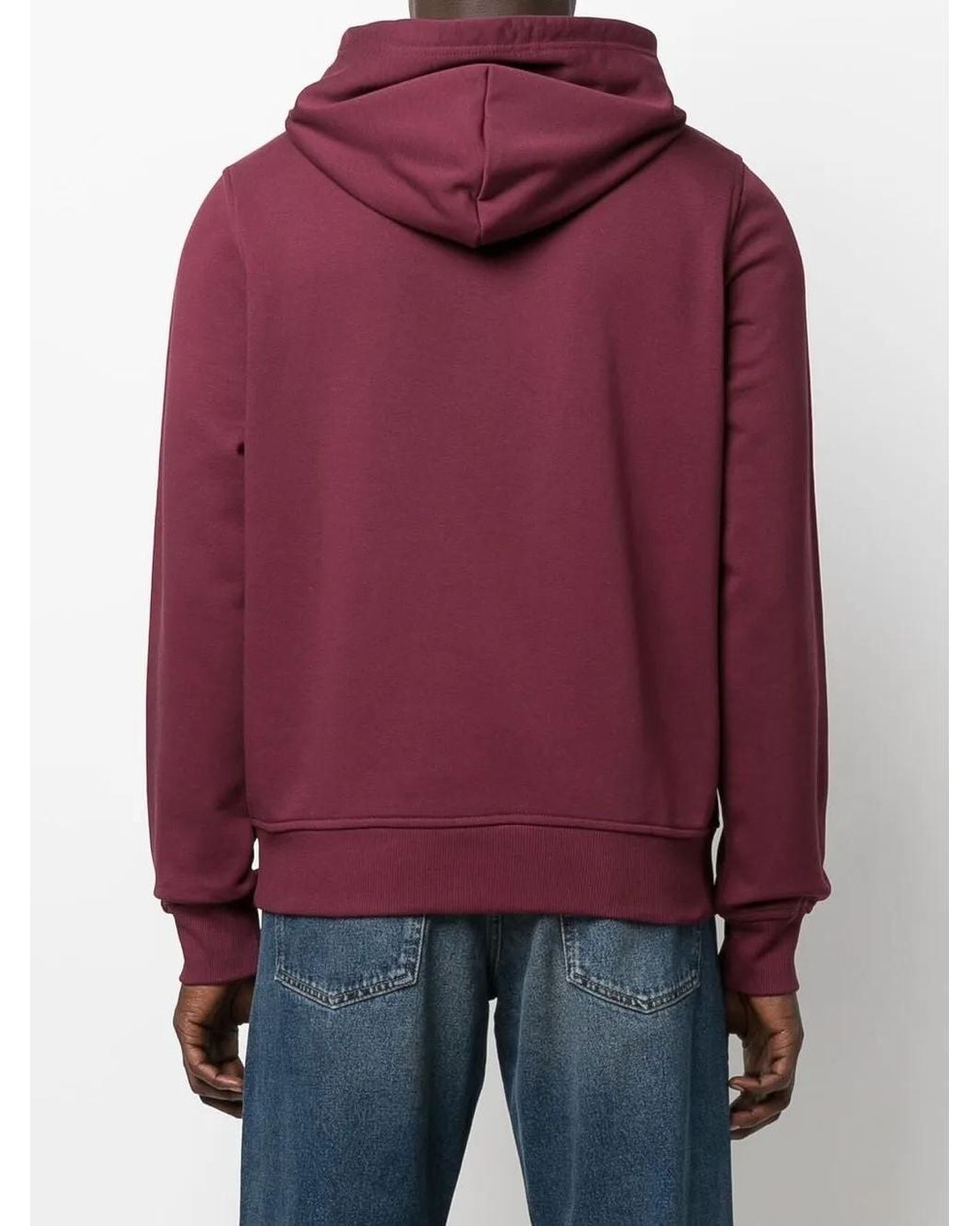 DIESEL Red S-Ginn-Hood-D Logo-Appliqué Hoodie