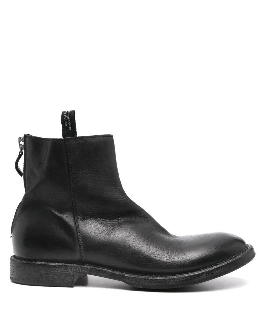 Moma Black Logo-Tag Boots for men