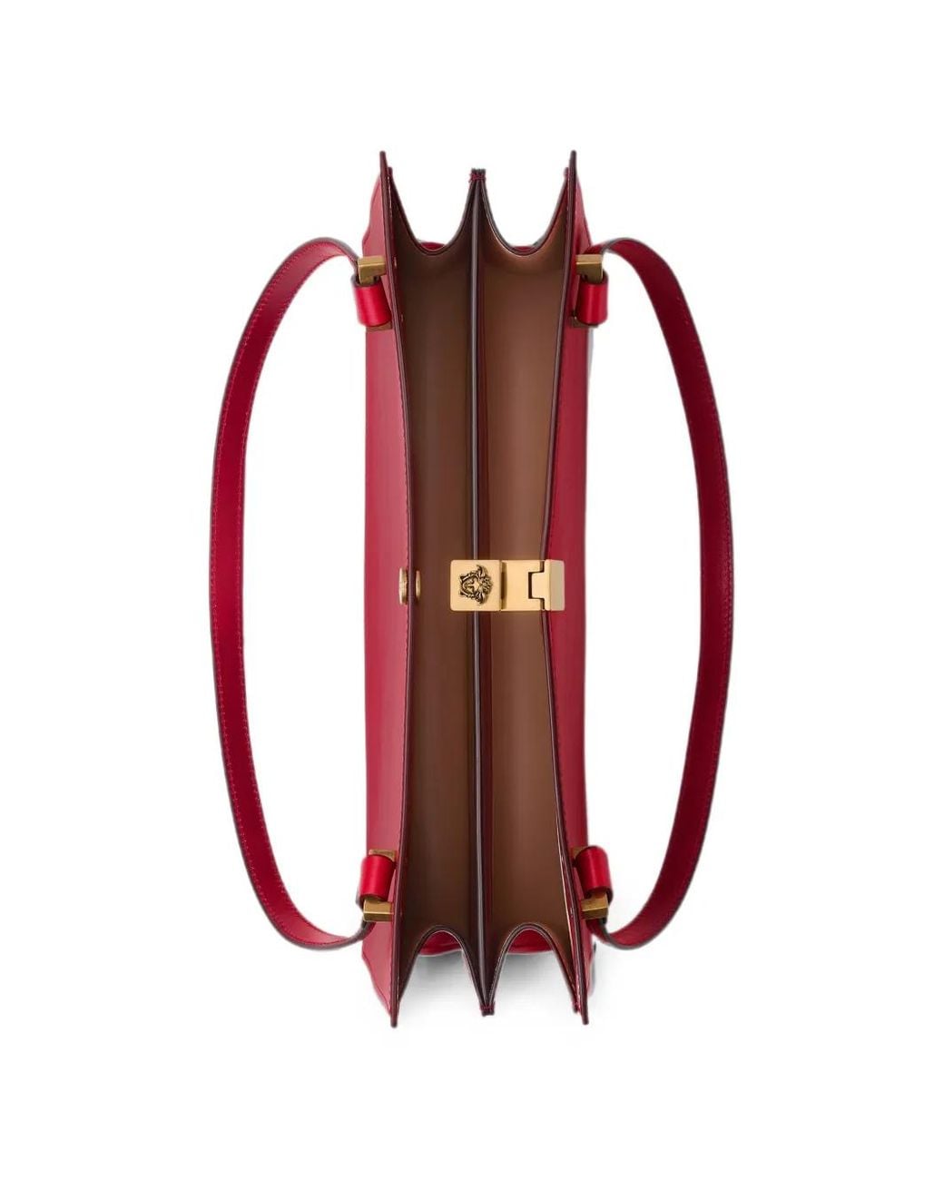 Versace Red Severine Leather Tote