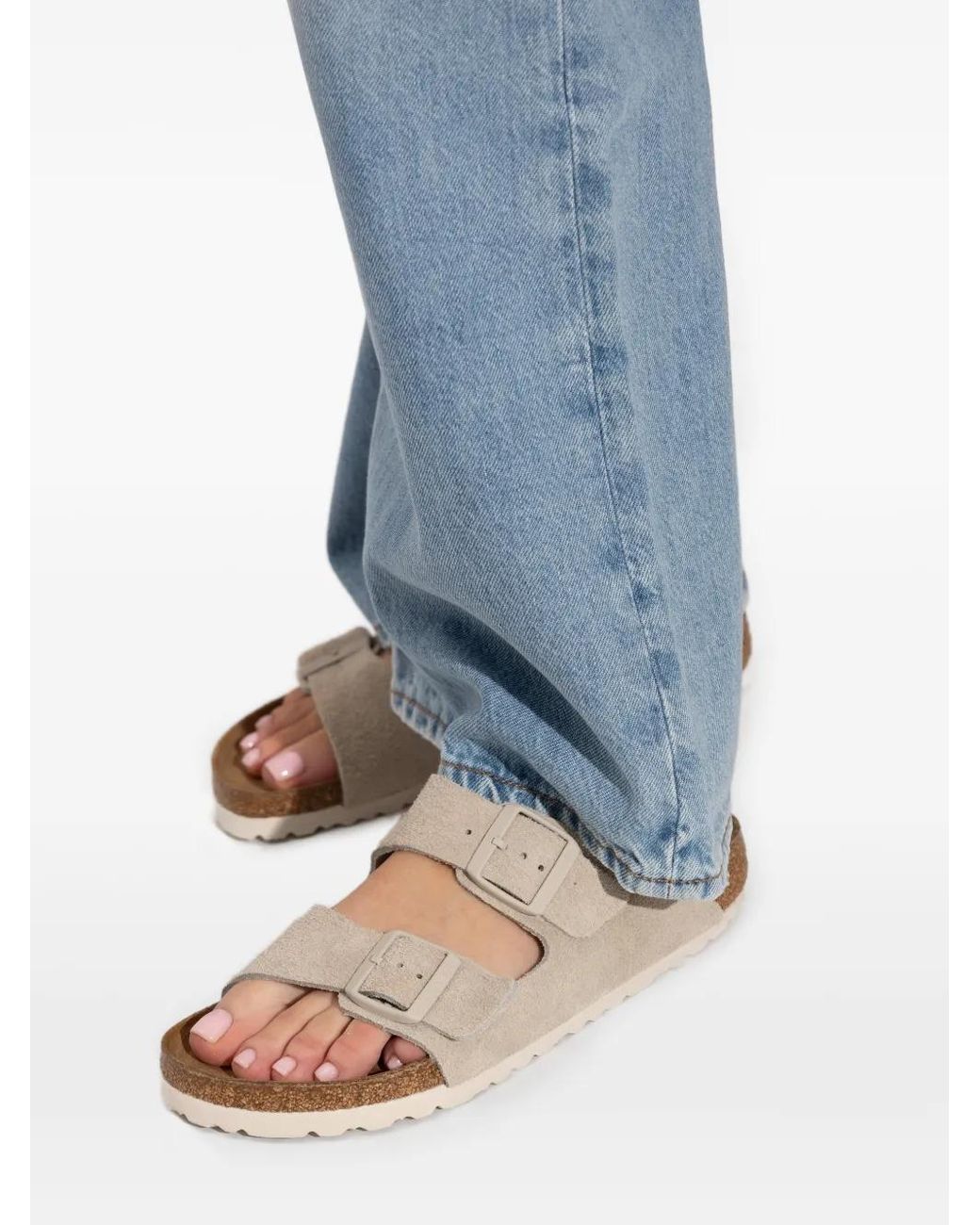 Birkenstock White Arizona Sandals